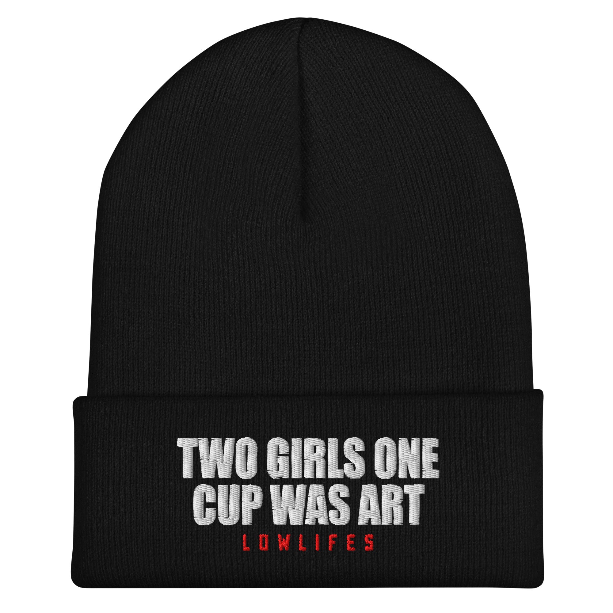 Hat - Cuffed Beanie: Two Girls